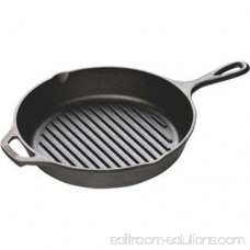 Lodge 10-1/4 Diameter Cast Iron Grill Pan, L8GP3, with assist handle 564113413